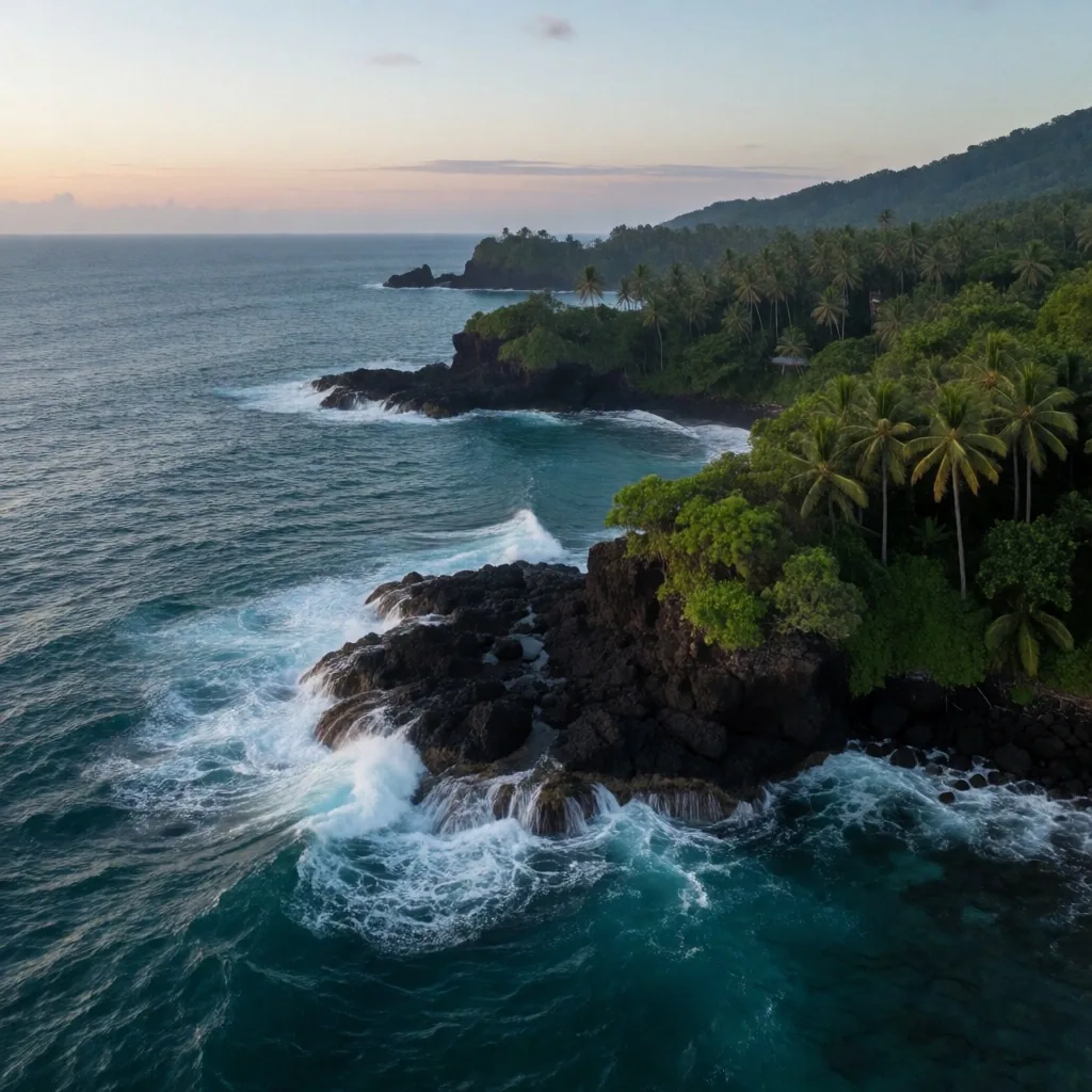 Indonesian archipelago coastline